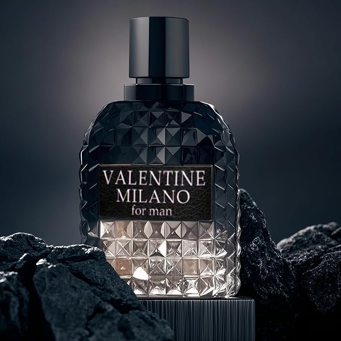 A CENTER Men's Cologne Gift Set Include Valentine Milano,Valentine,Very Excited & Valuable Paris - 3.4 Fl Oz Each | Vanilla Bourbon, Leather & Amber Floral Fragrance | Luxury Eau de Toilette Quartet