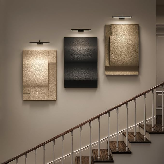 Large 3D Textured Wall Art Deocr for Living Room, 3 Piece Modern Neutral Abstract Minimalist Artwork for Walls, Geometric Black and Beige Wall Decor for Hallway, Dining Room, Staircase and Office, 24x36 In