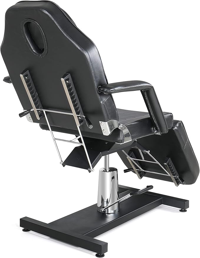 TATARTIST Hydraulic Facial Bed Esthetician Chair Portable Massage Table Professional Spa Chair 360° Rotate Beauty Medical Tattoo Chair Salon Treatment Table (Black)
