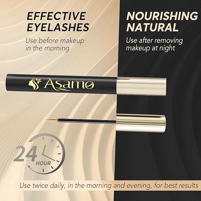 Eyelash Growth Serum – Natural Lash Enhancer with 15 Plant Extracts for Longer Thicker Fuller Lashes Nourishing Formula to Enhance Natural Beauty Hypoallergenic Oil Free lash growth serum -3ml