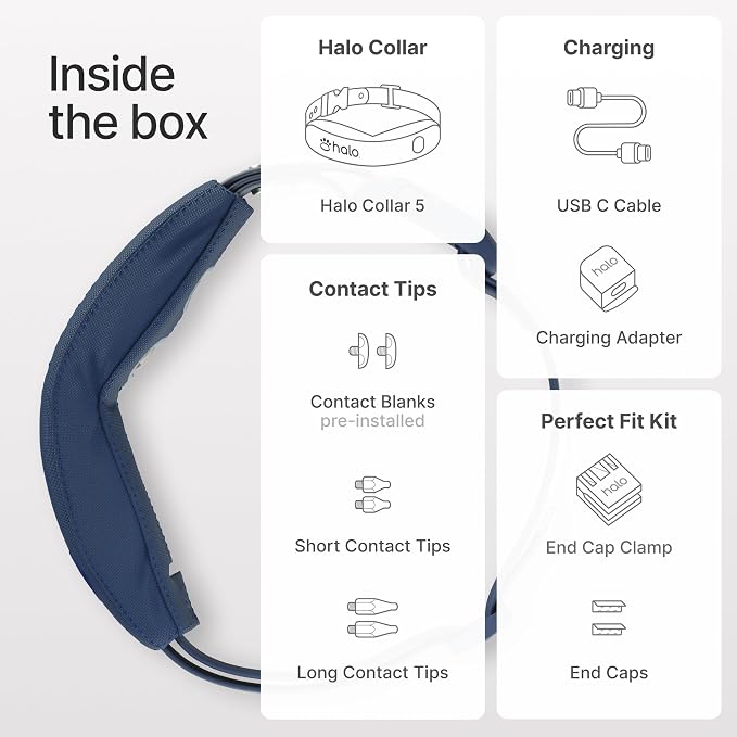 Halo Collar 5 GPS Wireless Dog Fence, Midnight | Keep Your Dog Safe with Custom Boundaries, Real-Time Tracking, and Instant Alerts at Home, Away, or Off-Grid