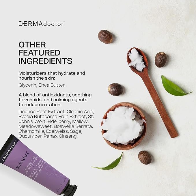 DERMAdoctor Retinol Cream for Face - Stabilized Vitamin C, Vitamin E, Ferulic Acid Anti Aging Face Cream 1% Retinol Facial Moisturizer Night-Cream for Dullness, Discoloration, Fine Lines, & Wrinkles