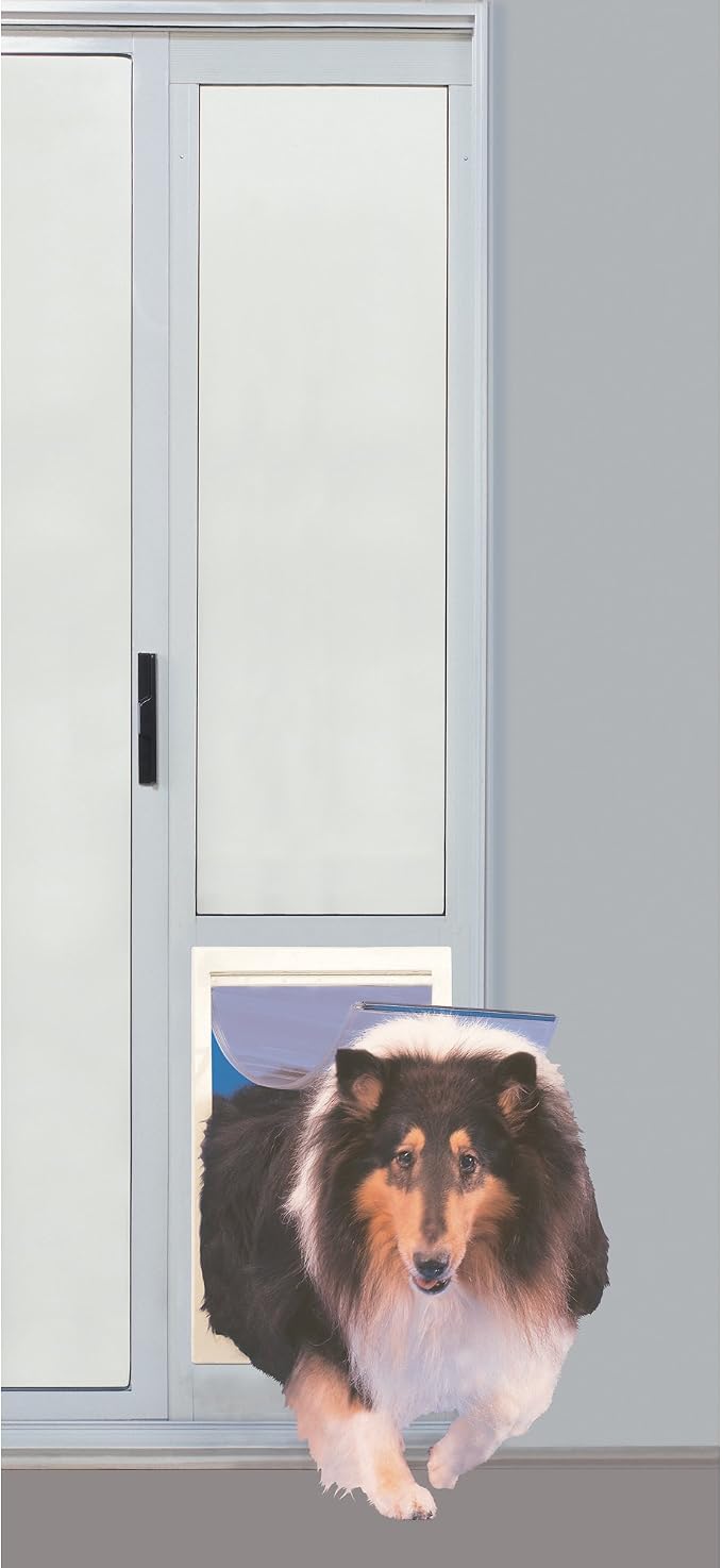 Ideal Pet Products Aluminum Pet Patio Door, 10-1/2" x 15" Flap Size