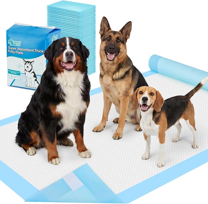 Ownpets XXXXL Dog Pee Pads 47x31 in, 6-Layer Leak-Proof for Large Pets | 20 Count, Quick-Dry, for Puppies Cats Rabbits, Extra Large Training Pads