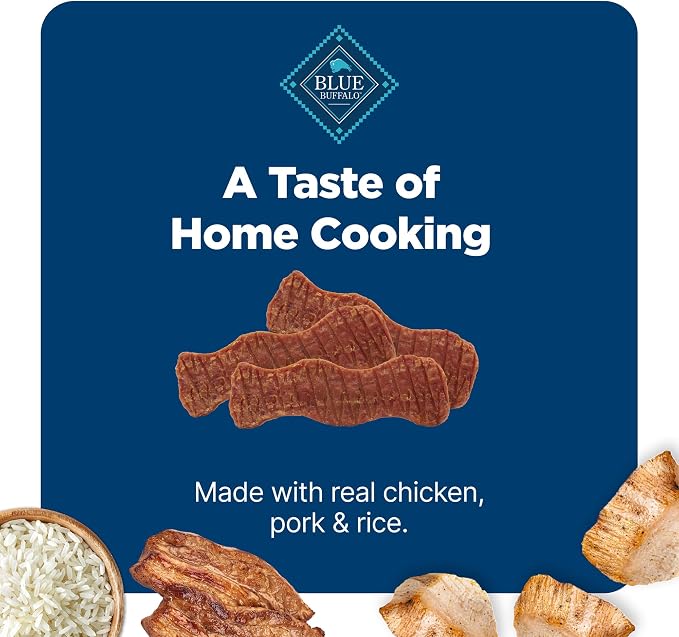 Blue Buffalo Nudges Homestyle Chicken & Bacon Dog Treats, 16 oz | Real Chicken First, Generous Chewy Cuts, No Chicken By-Product, Corn, Wheat, or Soy