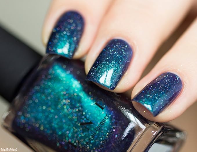 ILNP Interstellar - Navy, Teal, Purple Holographic Nail Polish