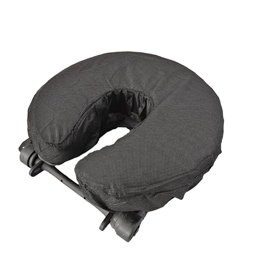 ZMDREAM Pack of 75 Fitted Disposable Massage Headrest Covers Face Rest Cradle Covers Black