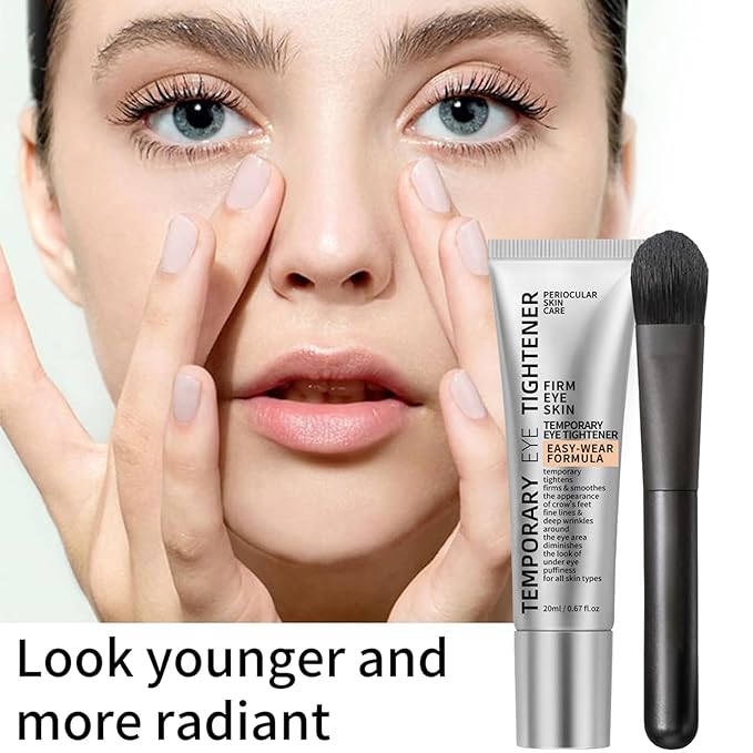 Perfection Eye Tightener, Instant Firming Primer, Gentle Skin Care Moisturizing Eye Tightener Cream with Brush for Fine Lines, Wrinkles and All Skin Types (1)