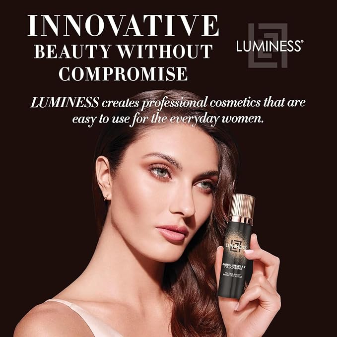 LUMINESS Airbrush Body Coverage - Tattoo Cover Up Makeup - Full Coverage Foundation for Face & Body - Water-Resistant, Long-Wear, Natural Radiant Finish, Light Fair
