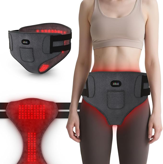 Red Light Therapy Pants for Women, 130 LEDs 660nm with Vibration Massage and Heating Function, Ease Inflammation & Postpartum Recovery