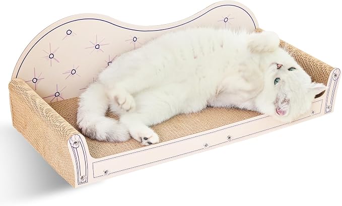 NATUYA 26'' Large Cat Scratcher Couch for Indoor Cats | Cat Scratcher, Sisal Material, Large Size, Cat Bed