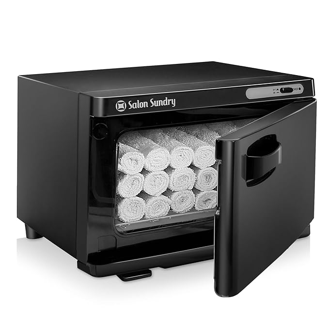Salon Sundry Professional Hot Towel Warmer Cabinet - Facial Spa and Salon Equipment - Black