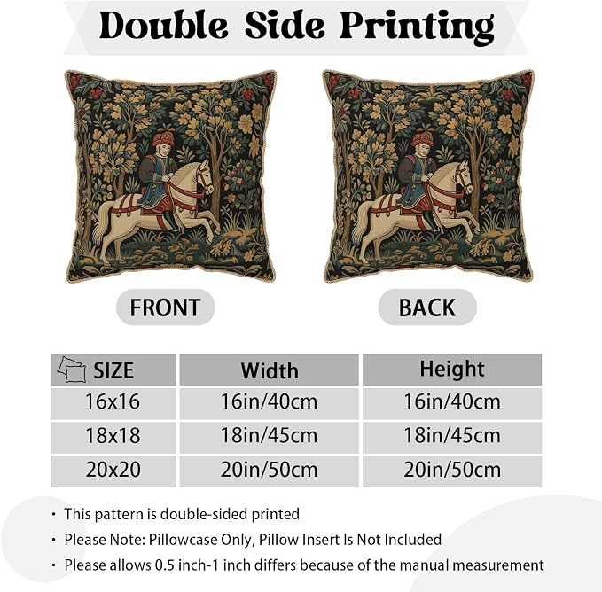 Vintage Tapestry Horse Velvet Pillow Covers 16x16 Inch Boho Retro Abstract Forest Throw Pillows for Couch Cushion Covers Pillowcase Boho Animal Farmhouse Pillow Cases for Sofa Bed Bedroom