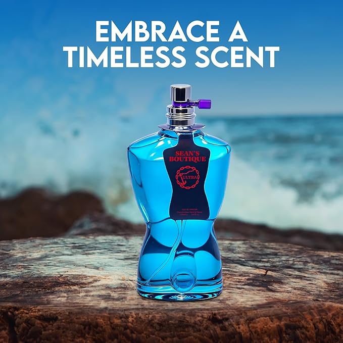 A CENTER 4-Piece Men's Fragrance Collection 3.4 Fl Oz Each | Long Lasting Fresh Aquatic, Woody & Spicy Cologne Set | Cologne Gift Daily Use(blue for men&Sean)