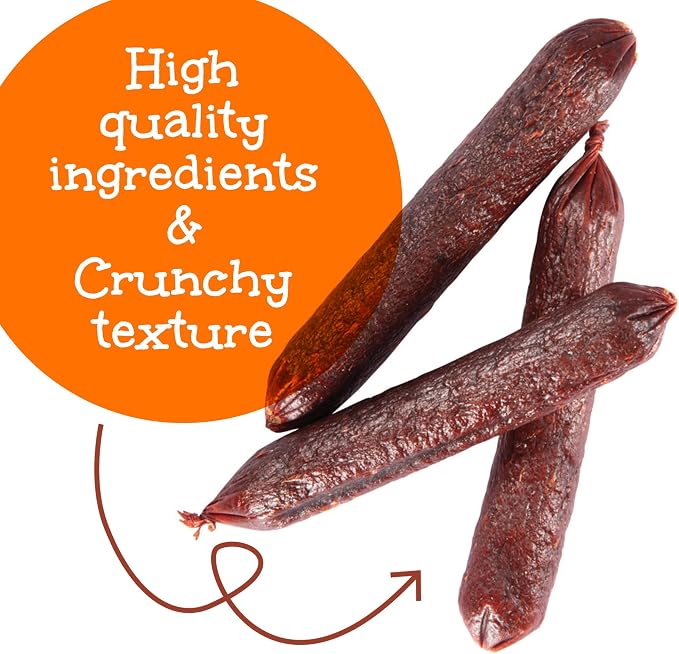 Happy Howie's Sausage Treats, Healthy Dog Treats, Lamb, (Pack of 3) | Flavorful Slow Cooked Lamb, Natural Ingredients, Chewy, Hormone Free