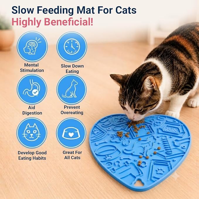Interactive Cat Puzzle Feeder & Dog Enrichment Toy, Slow Feeder for Indoor Cats, Kittens, Puppies & Small Dogs, Treat Dispensing Food Puzzle to Encourage Foraging, Mental Stimulation & Reduce Boredom