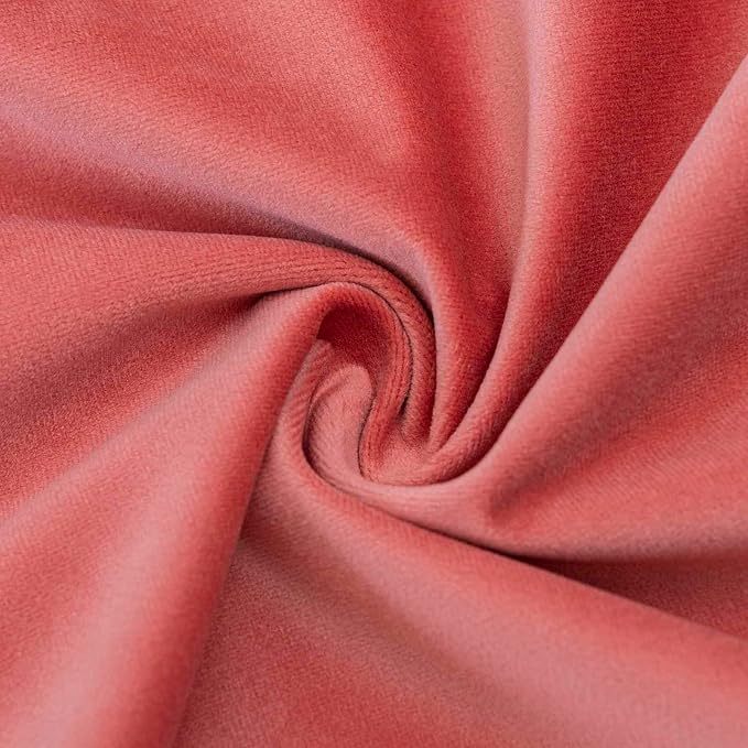 26x26 Throw Pillow Covers Decorative Velvet Couch Covers Set of 2,Coral | JUSPURBET Cozy Soft Pillowcases with Invisible Zipper for Modern Couch Sofa Bed Living Room Bedroom Home Decor