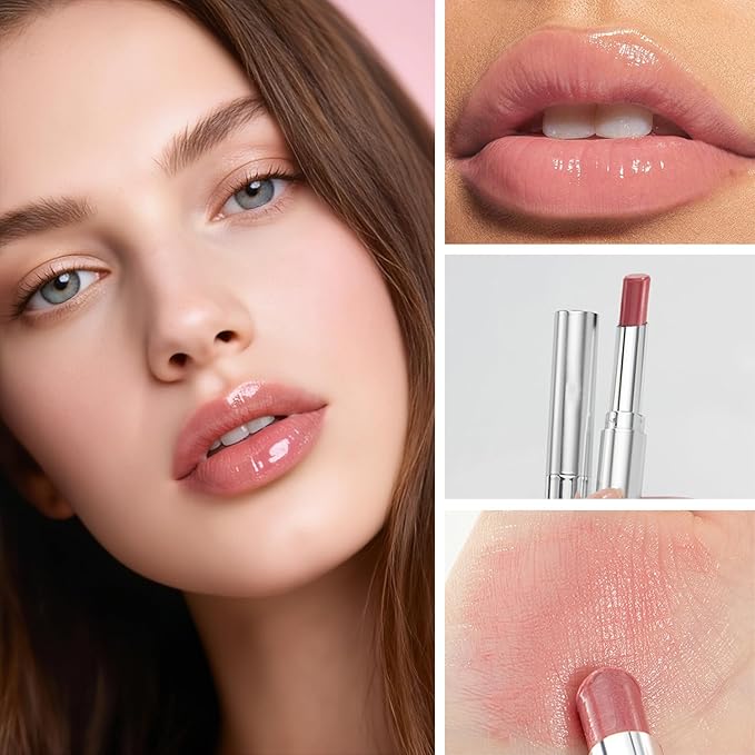 Honeynoir-Pink Honey Lipstick, Moisturizing Lip Color, Nourishing Lip Balm, Honey Noir Lipstick Suitable for All Skin Tones, Natural Lip Care, Long-Lasting Moisturization Non-Sticky (Pink)