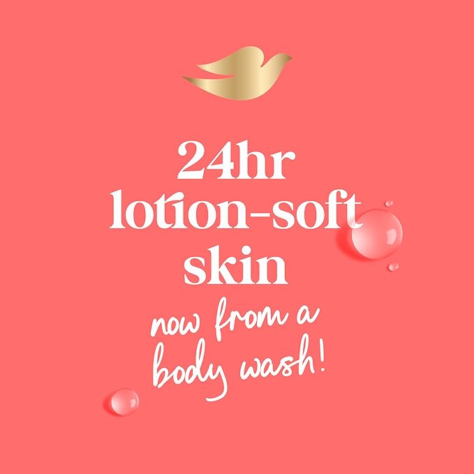 Dove Body Wash Rebalance White Peach & Rice Milk For 24hr Lotion-Soft Skin Moisturizing Skin Cleanser with No Sulfates No Parabens 30.6 oz (Pack of 3)