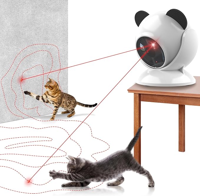 umosis Automatic Cat Laser Toy Interactive Cat Toys for Indoor Cats/Kitty/Dogs,Laser Cat Toys for Bored Indoor Adult Cats