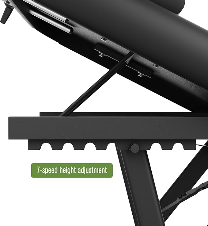 pouseayar Adjustable Massage Table with Face Pillow & Headrest, Silent and Easy to Adjust for Treatment Table Physical Therapy Table Spa Facial Bed - Adjustable Backrest, Electric Leg Lifting, Black