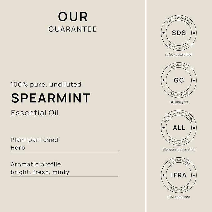 VINEVIDA Spearmint Essential Oil-Gallon Oil Undiluted-Bulk Gallon for Soap Making