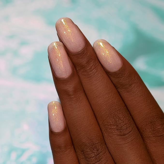 ILNP Pina Colada - Sheer White Holographic Jelly Nail Polish