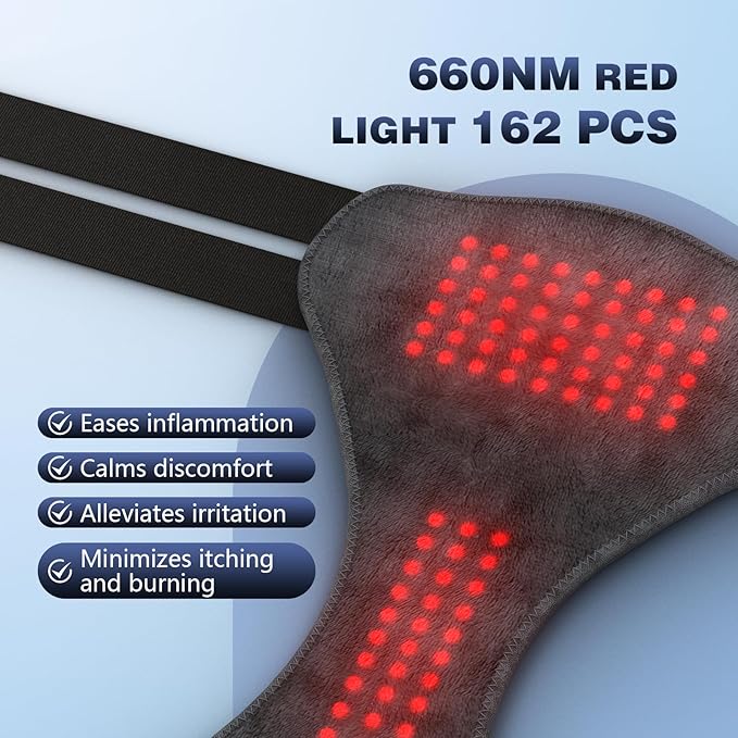 Red Light Therapy Pants for Women, 130 LEDs 660nm with Vibration Massage and Heating Function, Ease Inflammation & Postpartum Recovery