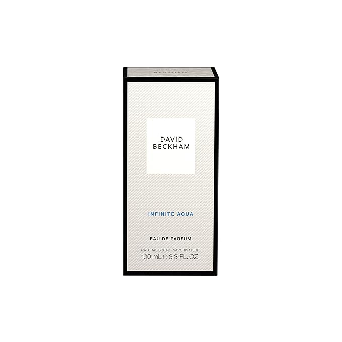 David Beckham Infinite Aqua Eau de Parfum 3.3 fl oz (Pack of 1), Notes of Lemon, Lavender, and Sandalwood, Men's Fragrance, Long Lasting, Everyday Fragrance, Travel Size