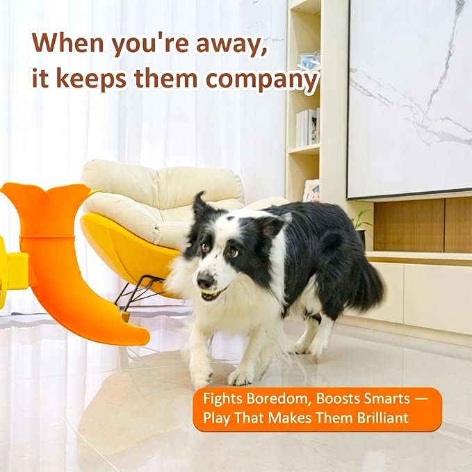 Marchul Adjustable Dog Ball Launcher Toy, Adjustable Height Launcher Ball Thrower for Indoor/Outdoor Fetch PlayD, Interactive Energy Release Tool for Medium & Large Dogs, Easy Mount on Door/Post/Table