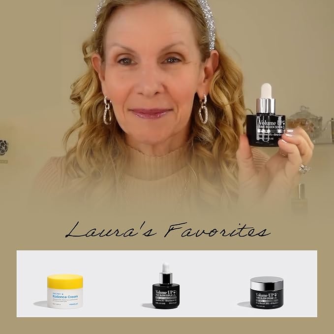 Volume UP Time Block Serum | Anti-Aging Wrinkle Filler | 5% Volufiline + 40% Beta Glucan | Botox in a Bottle | Plumps Wrinkles by Stimulating Fat Cells | Under eye, Forehead, Frown Line, Neck Wrinkle