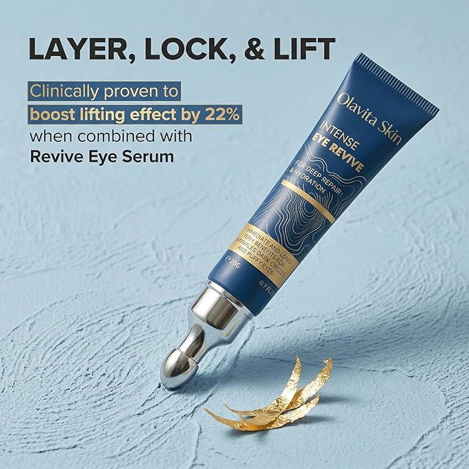 Olavita intense eye revive cream，Eye Repair Cream for Dark Circles & Puffiness，for Women and Men