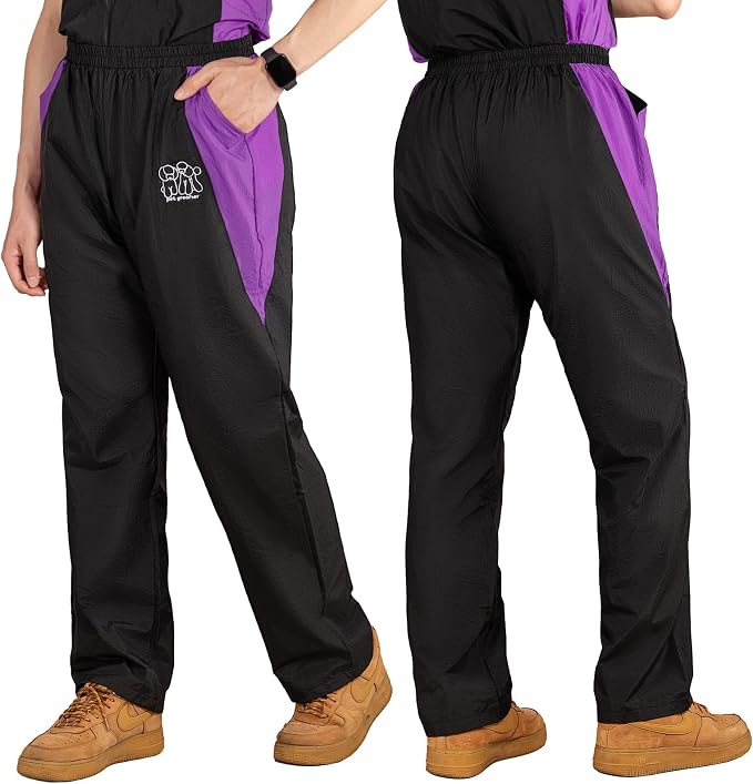 Pet Groomer Trousers with Pockets, Elastic Waist, XL Size, Full Length | Anti-Static & Splash Proof Pet Beautician Uniforms, Hair Repellent Smock & Trousers for Professional Dog Cat Grooming Salon