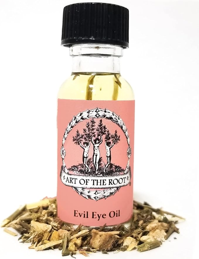 Evil Eye Oil by Art of the Root | Handmade with Herbs & Essential Oils | Conjure, Wiccan, Pagan, Magick | Negative Energy, Psychic Attacks & Protection Rituals