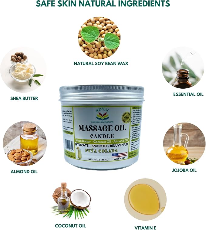 Massage Oil Candle (Pina Colada)