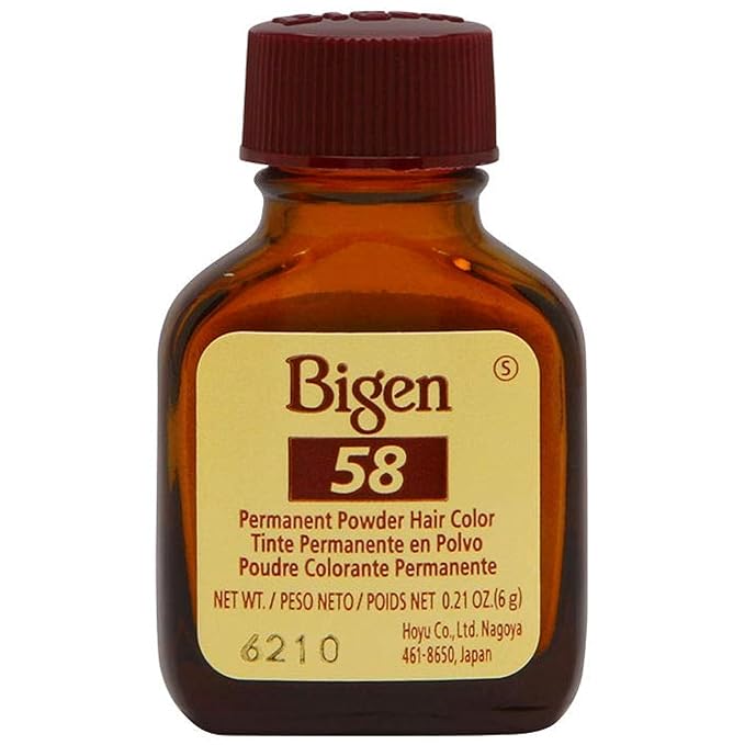 Bigen Powder Hair Color #58 Black Brown 0.21oz (3 Pack)
