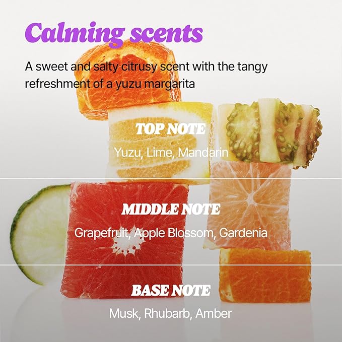 HAPPY BATH Feel So Good Citrus Body Wash with Pine Scrubs & Glutathione | Mild Exfoliating & Nourishing Shower Gel, Vitamin-Infused, Yuzu Citrus Scent, 17.6 fl oz