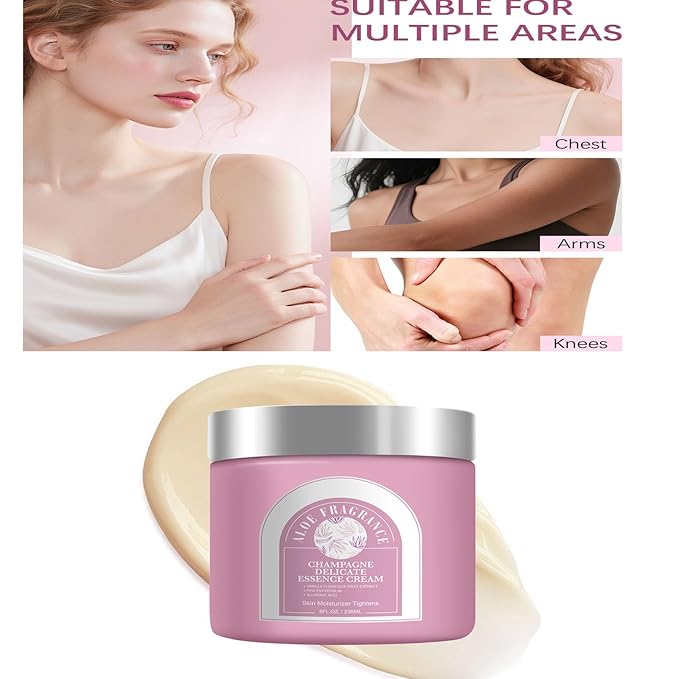 Champagne Lift Body Creme, Lift Firming Hydrating Cream Deep Moisturise Dry Skin Arms & Legs. (Aloe Fragrance)