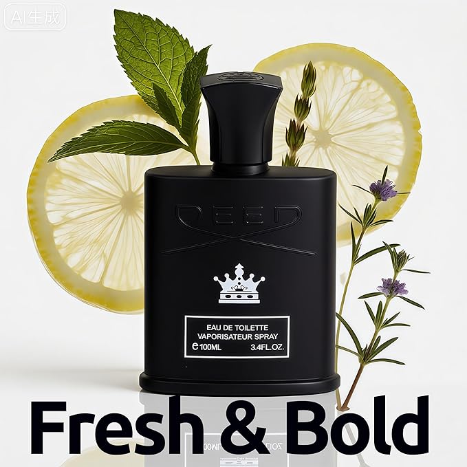 A CENTER Men's Cologne Gift Set Include King-D&Greet - 3.4 Fl Oz Each | Vanilla Bourbon, Leather & Amber Floral Fragrance | Luxury Eau de Toilette Quartet