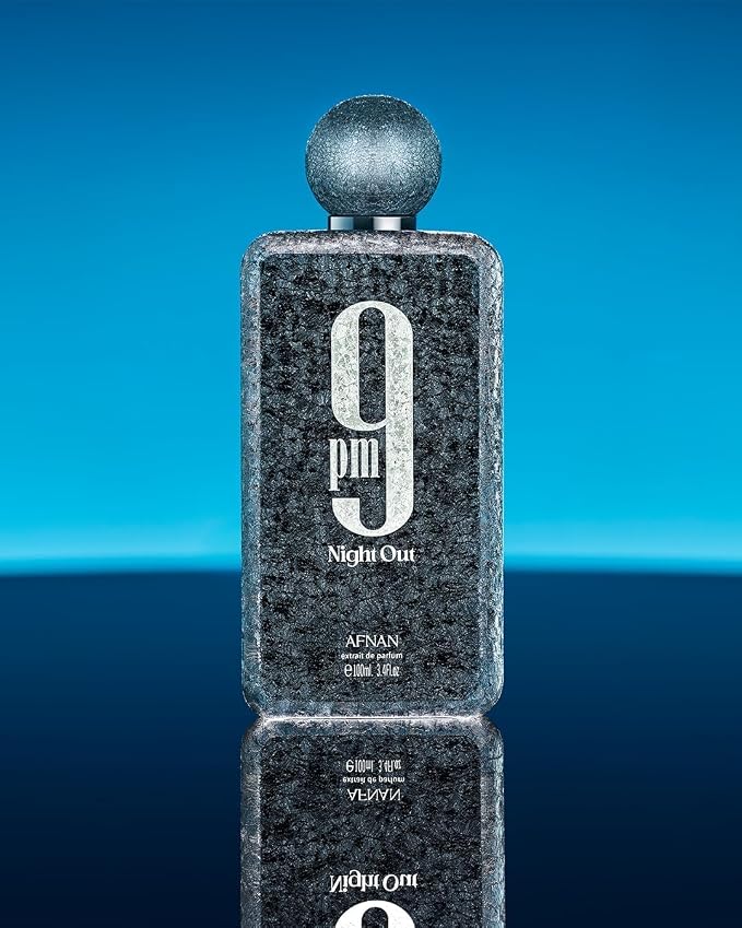 Afnan 9 PM Night Out Unisex Extrait de Parfum, 3.4 Fl. Oz