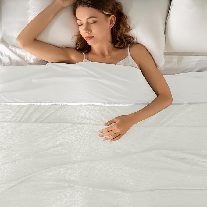 Cooling Blanket Throw 50"x70" for Hot Sleepers Summer Blanket | Absorbs Heat Cold Summer Blanket for Night Sweats & Menopause Q-Max>0.5 Lightweight Breathable Soft Double-Side Cooling