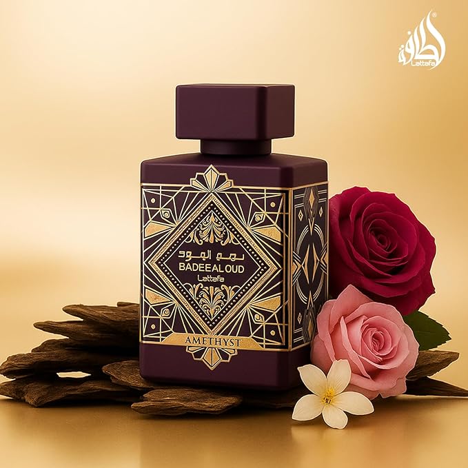 Lattafa Bade'e Al Oud Amethyst for Unisex Eau de Parfum Spray, 3.4 Ounce / 100 Ml