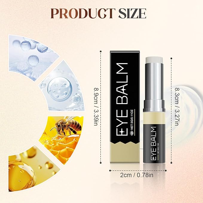 For Eye Bags, 2025 New Lightweight Retinol Eye Balm Serum for Daily Use, Gentle Under Eyes Treatment for Mature Skin, Eyes Moisturizer for All Skin (0.04 Ounce (Pack of 1), 2PCS)