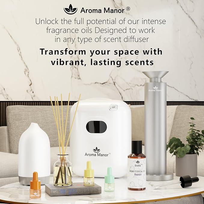 Hotel Diffuser Oil - Mandarin Spring Essential Oils for Scent Diffuser - Tangerine, Lime, Gardenia, Green Grass -Home Luxury Scents Aroma Fragrance for Home, Office