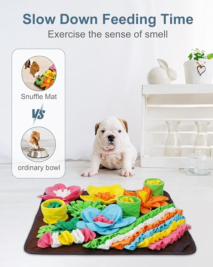 Snuffle Mat for Dogs, 20in Interactive Dog Puzzle for Medium & Large