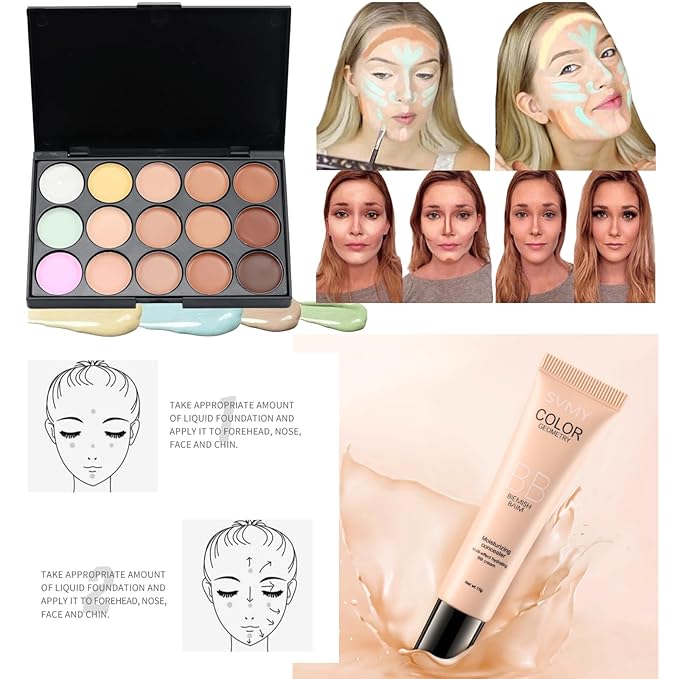 Makeup Kit for Teens Christmas Makeup Gift Set For Women,Makeup Kits For Teens Girls Gift Travel Makeup Set Eyeshadow Palette Foundation Concealer Lipgloss