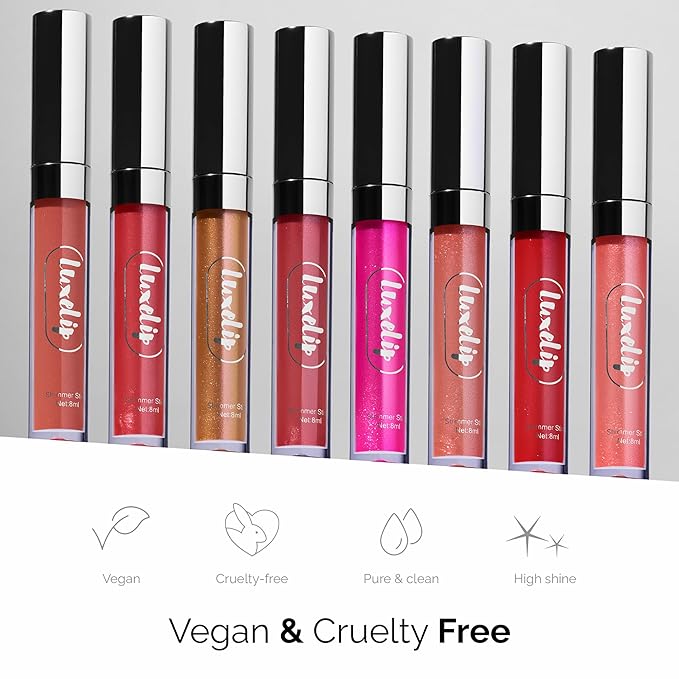 LuxeLip™ Matte Lipstick for Older Women, Hydrating Non-Sticky Lip Gloss for Luminous Shine & Moisturized Lips, Lightweight, Long-Lasting Glossy Finish, Cruelty-Free Lip Makeup (Chili Flake, 8ml)