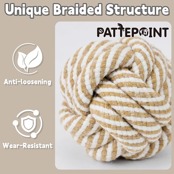 Dog Rope Toy for Small Dog 5pcs, Natural Chew Toys for Puppy, Medium Dogs