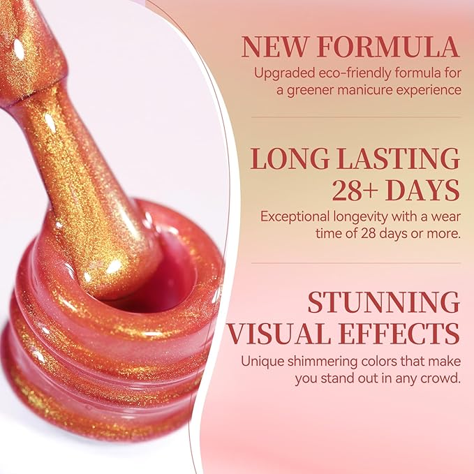 Born Pretty Spring Summer Cat Magnetic Eye Gel Polish,2026 Fruit Golden Pink Holographic Glitter Shimmer Translucent Sheer Magnetic Gel Polish Salon DIY at Home