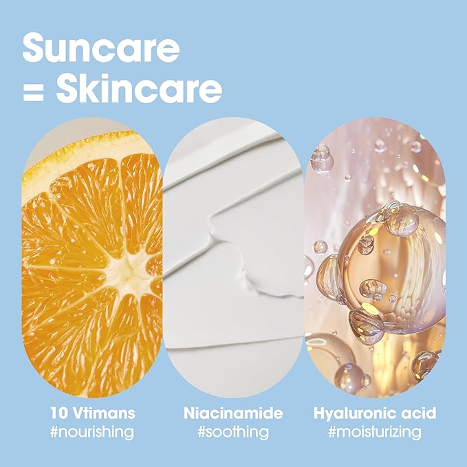 SOME BY MI V10 Hyal Air Fit Sunscreen SPF 50 – Pack of 2 – Korean Centella Sunscreen for Face with UV Protection – Non-Greasy, No White Cast, No Eye Irritation for Sensitive Skin – Korean Skin Care